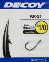 Гачки Decoy KR-21 Black Nickeled №6 12шт Фотографія